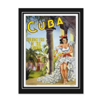 Postcard Vintage Travel Cuba