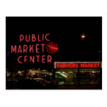 Postcard Vintage View Pike Place Market Seattle WA