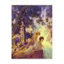 Postcard:  Waterfall - Maxfield Parrish