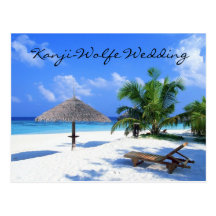 postcard wedding invitation