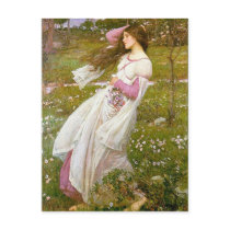Postcard: Windflowers -  John Waterhouse