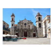 Postcard with a picture of the Havana Cathedral