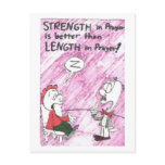 Postcard with animated funny church sayings