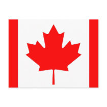 Postcard with Flag of Canada