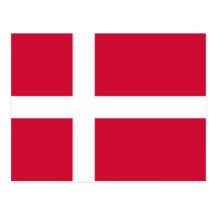 Postcard with Flag of Denmark