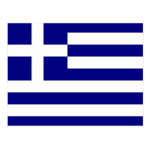 Postcard with Flag of Greece