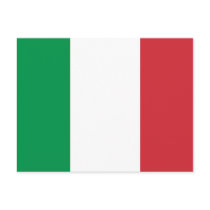 Postcard with Flag of Italy