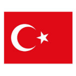 Postcard with Flag of Turkey