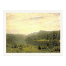 Postcard With Forrest Scene