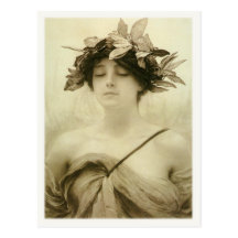 Postcard With Hubert von Herkomer Painting