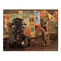 Postcard With Lousi R. C. Belleuse Painting