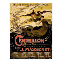 Postcard With Vintage Theatre Poster