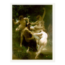 Postcard With William-Adolphe Bouguereau Painting