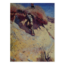 Postcard With Winslow Homer Painting