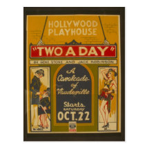Postcard-WPA-Cavalcade of Vaudeville