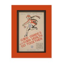 Postcard-WPA Chicago-Good Grades and Health