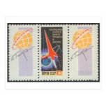 Postcard Yuri Gagarins flight in Vostk 1