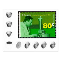 Postcard: Zernike commerative stamp