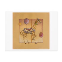 Postcards - Carousel Giraffe