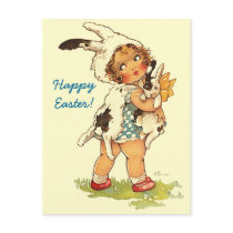 Postcards Easter Greetings PC Cute Vintage Style