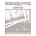 Postcards from Paris Personalized Paper Customized Letterhead