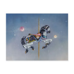 Postcards - Grey Mare Carousel Horse