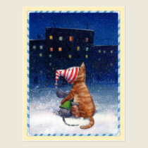 Postcards_Looking at the city lights postcards