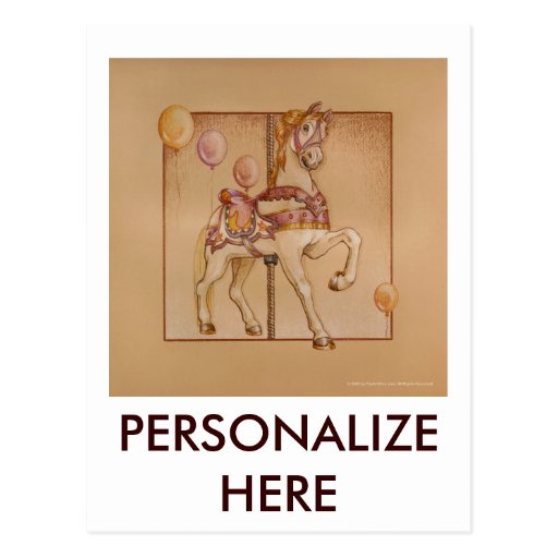 Postcards - Purple Pony Carousel