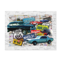 Postcards - Route 66_Classic Cars