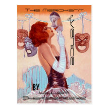 Postcards Vintage Theatre-Poster-Look Shakespeare