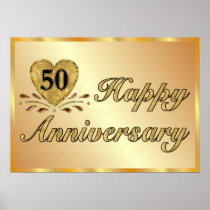 Poster - 50th Anniversary - Gold posters