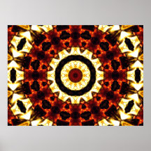 Poster Abstract Kaleidoscope Lava Sun Gear