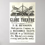 Poster advertising 'A Midsummer Night's Dream'