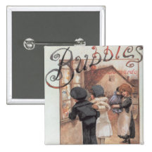 Poster advertising 'Bubbles' magazine Button