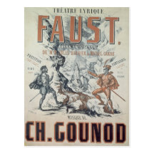 Poster advertising 'Faust' Postcards