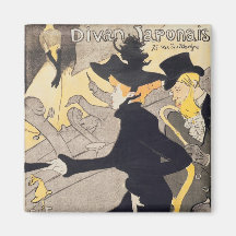 Poster advertising 'Le Divan Japonais', 1892 Fridge Magnets