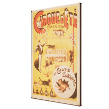 Poster advertising the Cirque d'Ete in the Canvas Print