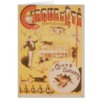 Poster advertising the Cirque d'Ete in the Card