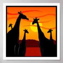 Poster-Africa-Giraffes