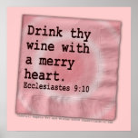 Poster, Art - Drink Thy Wine