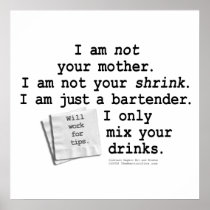 Poster, Art - I'M A BARTENDER