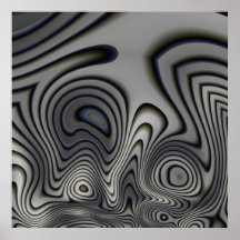 Poster Black & White Style Abstract 2