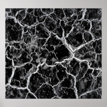 Poster Black & White Style Crackle