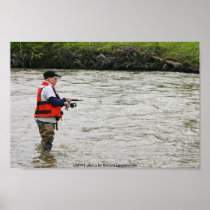 Poster / Boy Fishing in Willow Creek