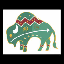 Poster Buffalo Design Native American posters