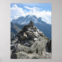 Poster: Cairn in the Alps