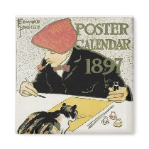 Poster Calendar 1897 Refrigerator Magnets
