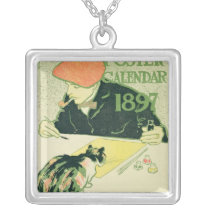 Poster Calendar, pub. by R.H. Russell & Son, 1897 Personalized Necklace