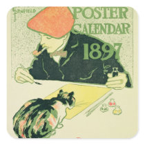 Poster Calendar, pub. by R.H. Russell & Son, 1897 Stickers