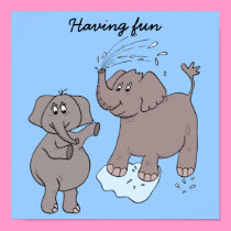 POSTER "cartoon" funny elephants posters